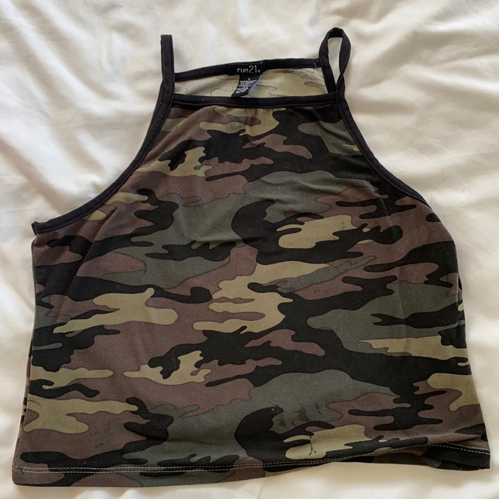 Camo Crop top